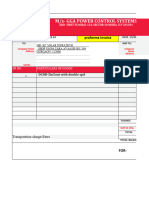 M/S-Gga Power Control Systems: Proforma Invoice