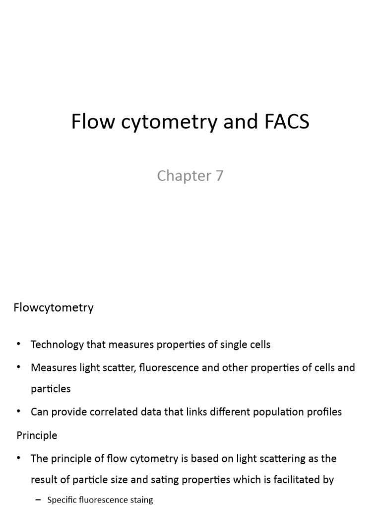 Flow Cytometry Principles and Applications | PDF | Fluorophore | Flow ...