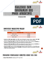 Sosialisasi Dan Pemrograman KRS Prodi Agribisnis - (MHS)
