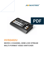 Micro 4 Channel Hdmi Live Stream Multi-Format Video Switcher