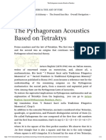 The Pythagorean Acoustics Based On Tetraktys