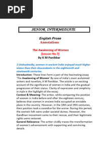 The Awakening of Women - Prose