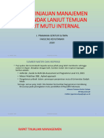 Rapat Tinjauan Manajemen Dan Tindak Lanjut Temuan AMI-Dr. Ir. J. Pramana Gentur Sutapa, M.SC