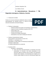 Las Proteínas G Heterotriméricas - Receptores 7 TM. Segundos Mensajeros. Síntesis y Función