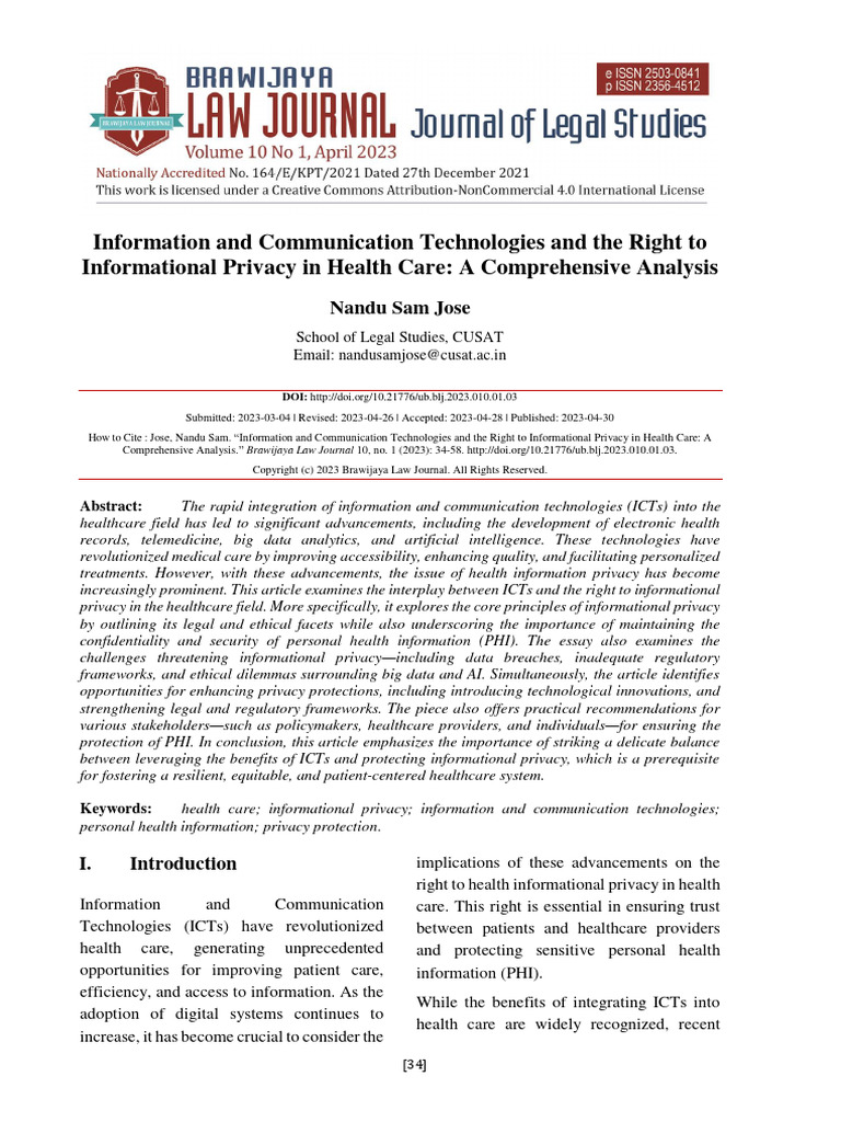 Information and Communication Technologies and The | PDF