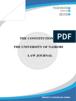 The University of Nairobi Law Journal Constitution