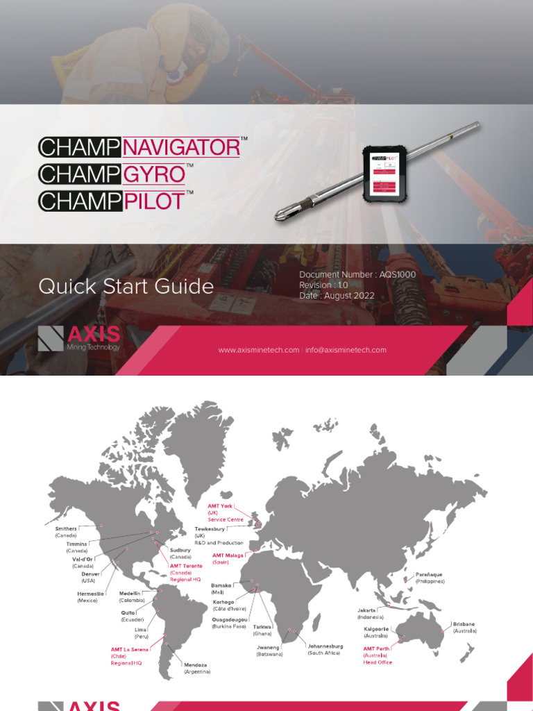 Champ Gyro Quick Start Guide | PDF | Drilling Rig | Gyroscope