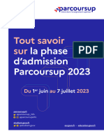 Parcoursup 2023 Livret Phase Admission