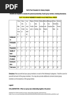 Group Work Self & Peer Evaluation Guide | PDF | Information | Evaluation