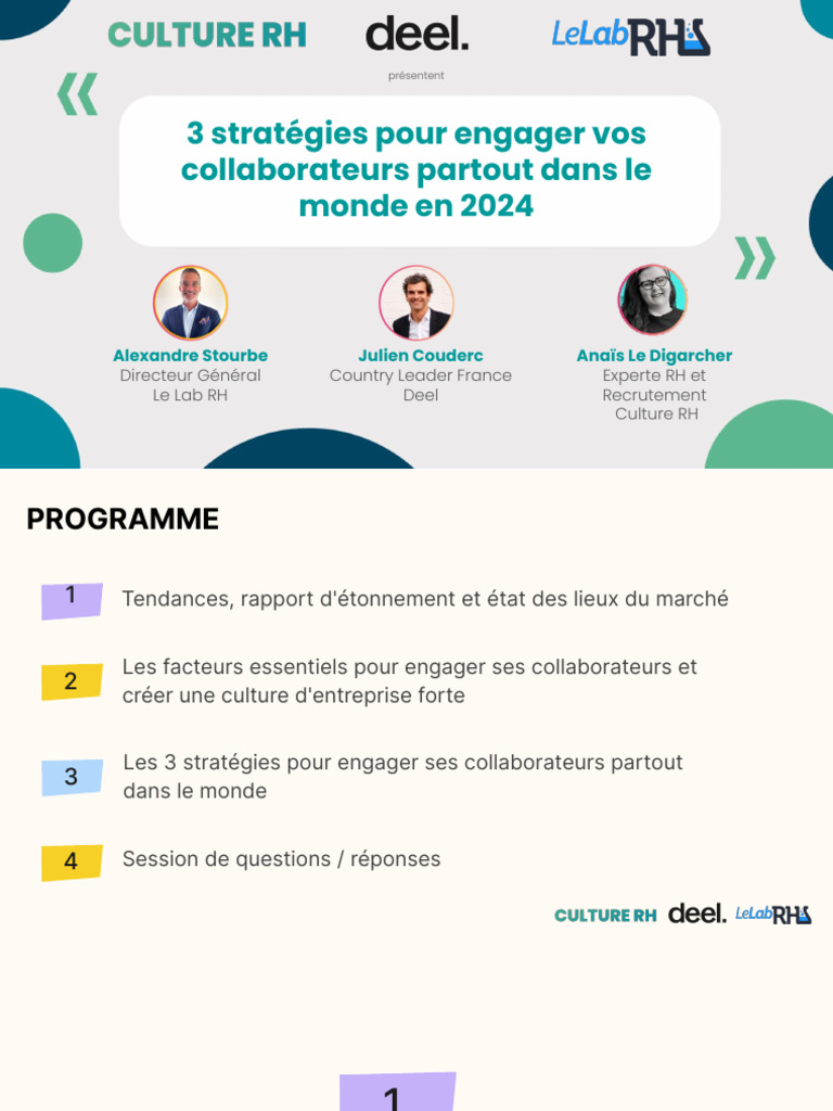 Webinar - Culturerhx Deel X Le Lab RH - Deck - 29012024 2 | PDF