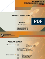 K2 - MTKI24 Format Penulisan