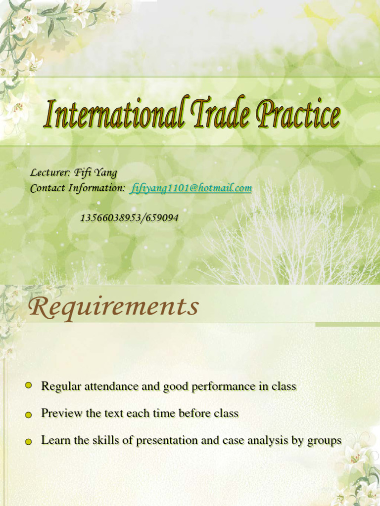 International Trade & Globalization Guide | PDF | Balance Of Payments ...