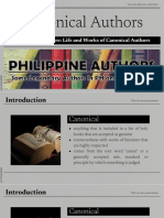 Canonical Authors in The Philippines