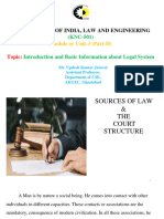 Unit-3 (Part-D) - COI - (KNC501) Notes of (Source of LAWS & Court Structure) by Updesh Jaiswal