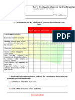 2.5 Ficha de Trabalho - Pronome