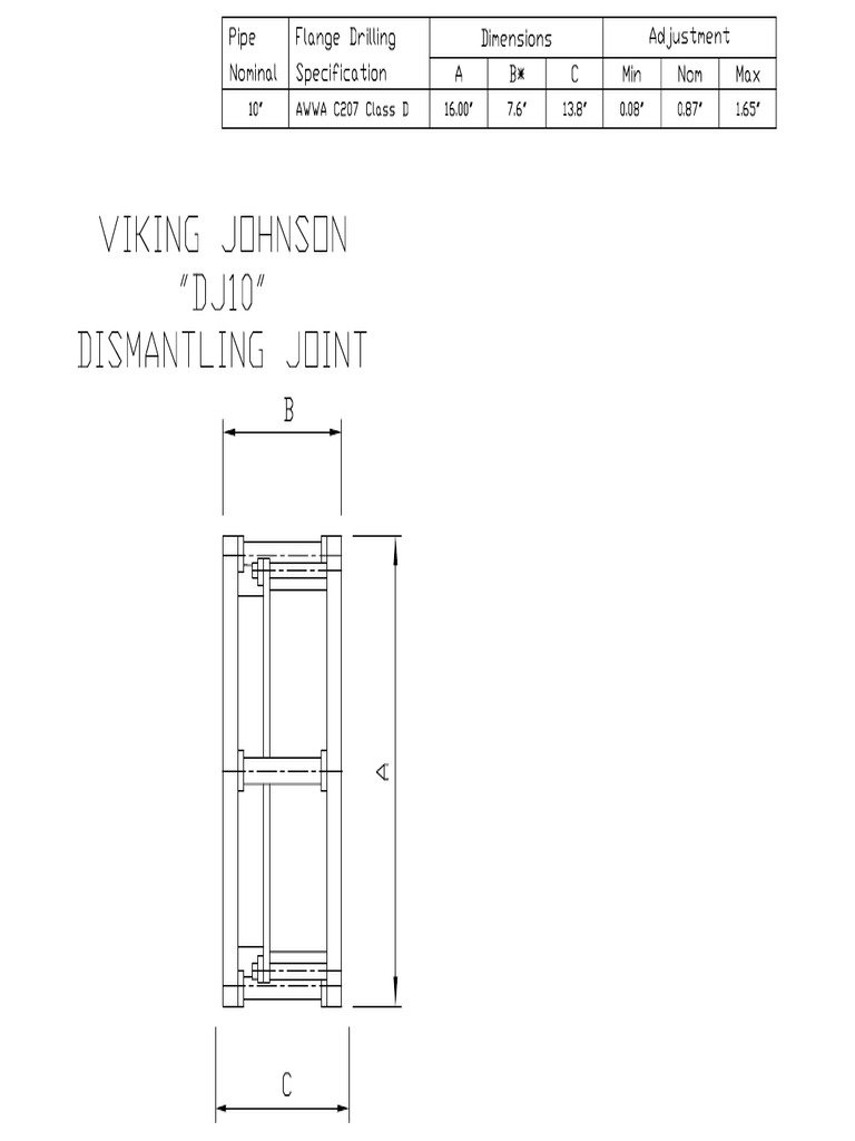 10 Inch Dismantling Joint Pdf