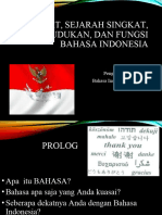 2.0.0. Hakikat Sejarah Singkat Bahasa Indonesia