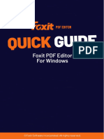 Foxit PDF Editor - Quick Guide