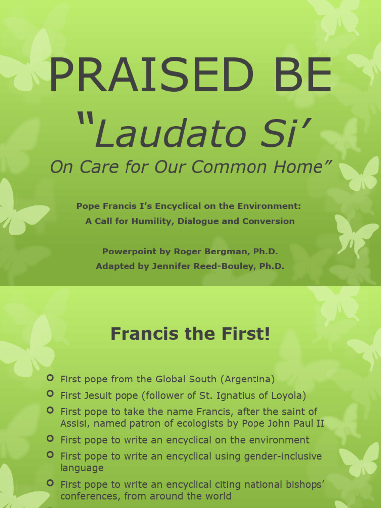 Laudato si roger bergman 2 with great notes to add to 1 pdf climate