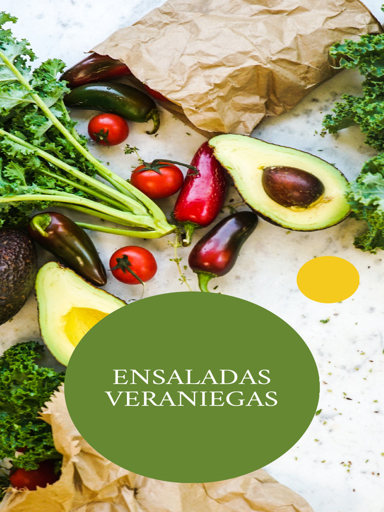Recetas de Ensaladas Veraniegas Variadas | PDF | ensalada | Vinagreta