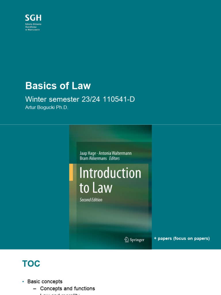 Law Fundamentals for Students | PDF | Law