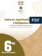 6to Año de Escolaridad - Valores, Espiritualidades y Religiones (2024)