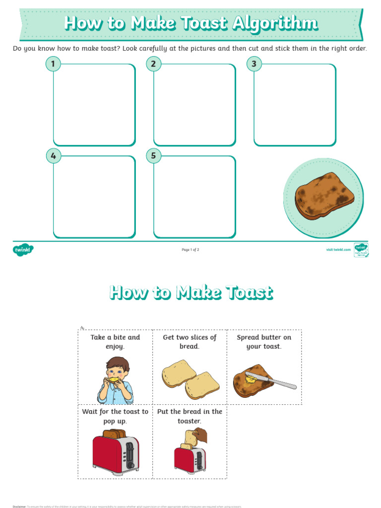 T I 1664703805 Ks1 Everyday Algorithms Activity Worksheets Ver 1 | PDF