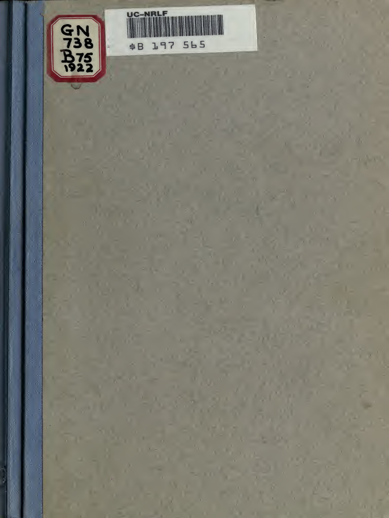 Guide To The Fossil Remains of Man in The Department of Geology and