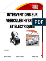 Intervention Sur Vehicules Hybrides Et Electriques