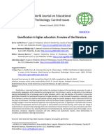 World Journal On Educational Technology: Current Issues: Gamification in Higher Education: A Review of The Literature