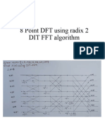 8 Point DFT Using Radix 2 DIT FFT