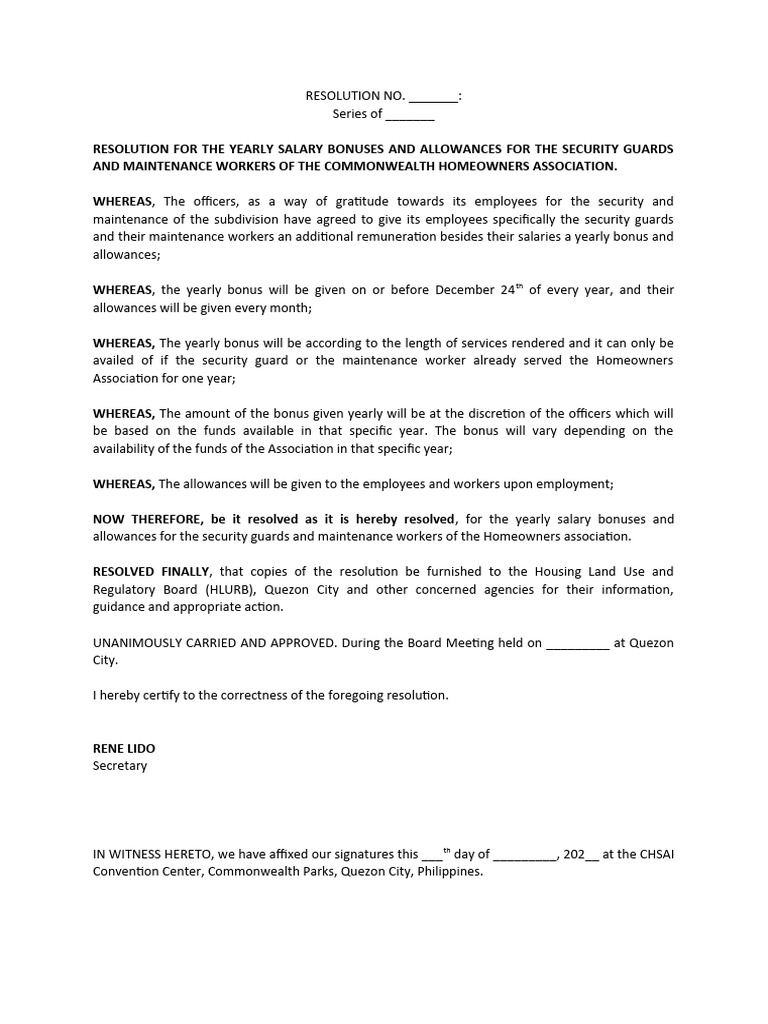 Yearly Bonuses for Security & Maintenance Staff | PDF | Government