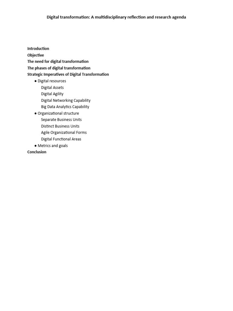 Multidisciplinary Digital Transformation Guide | PDF | Business Model ...