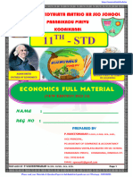 11th Economics Full Study Material English Medium 2023-24