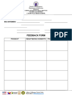 Feedback Form