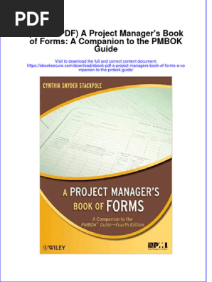 Download Ebook Ebook Pdf A Project Managers Book Of Forms A Companion To The Pmbok Guide all chapter pdf docx kindle
