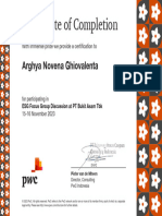 Certificate ESG Training - Arghya Novena Ghiovalenta