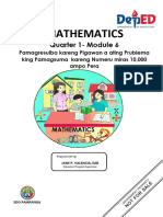 MATH3 Q1 Module6 - Kapampangan - Pamagresulba Kareng Pigawan A Ating Prublema King Pamagsuma Kareng Numeru Miras 10,000 Ampo Pera (17pages)