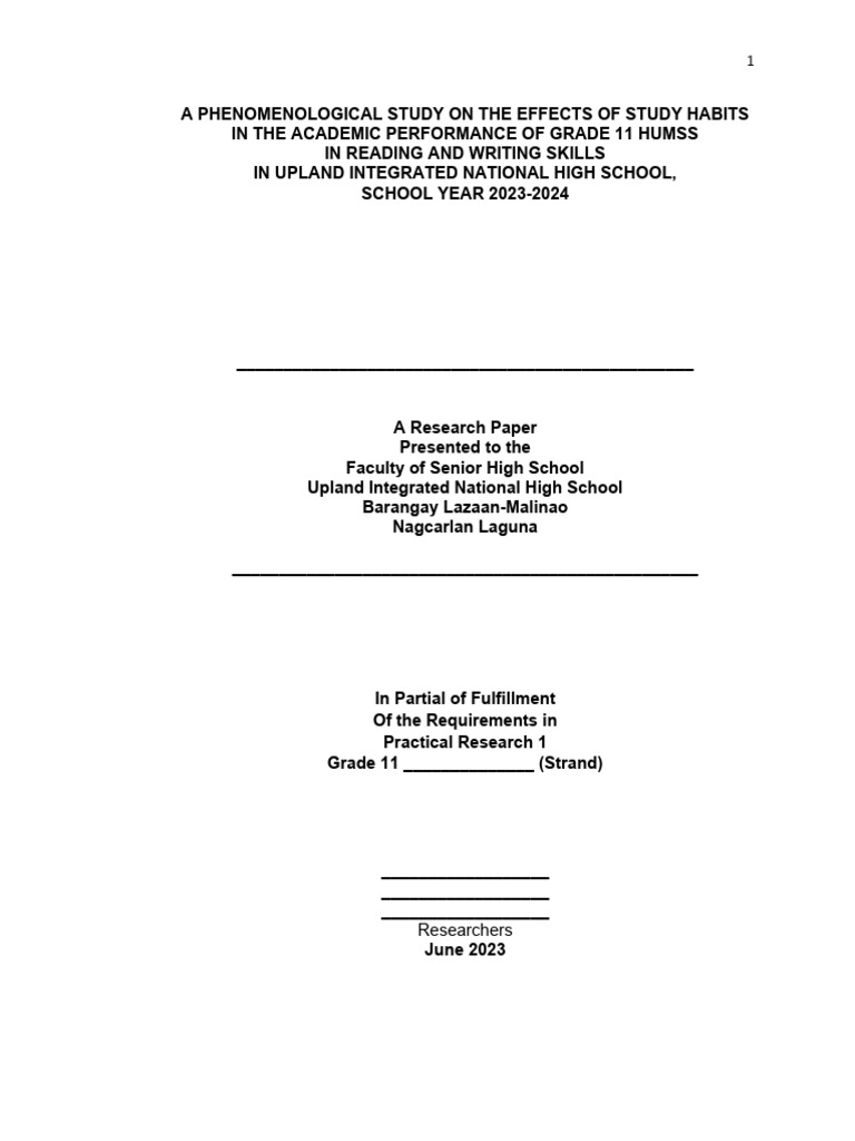 Chapter 1 Format 2022 2023 | PDF