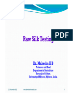 Raw Silk Testing