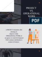 Project vs. Operational Work - Report3