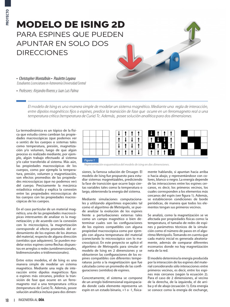 Modelo Ising 2d | PDF | Física | Ciencias fisicas