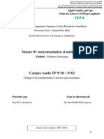 TP Instrumentation Et Métrologie