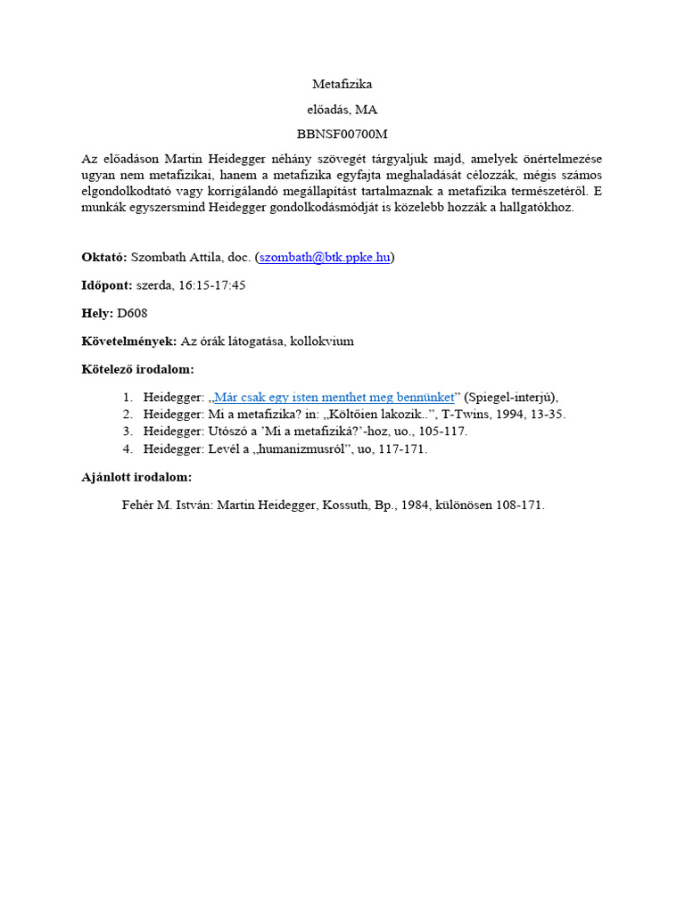 Metafizika | PDF