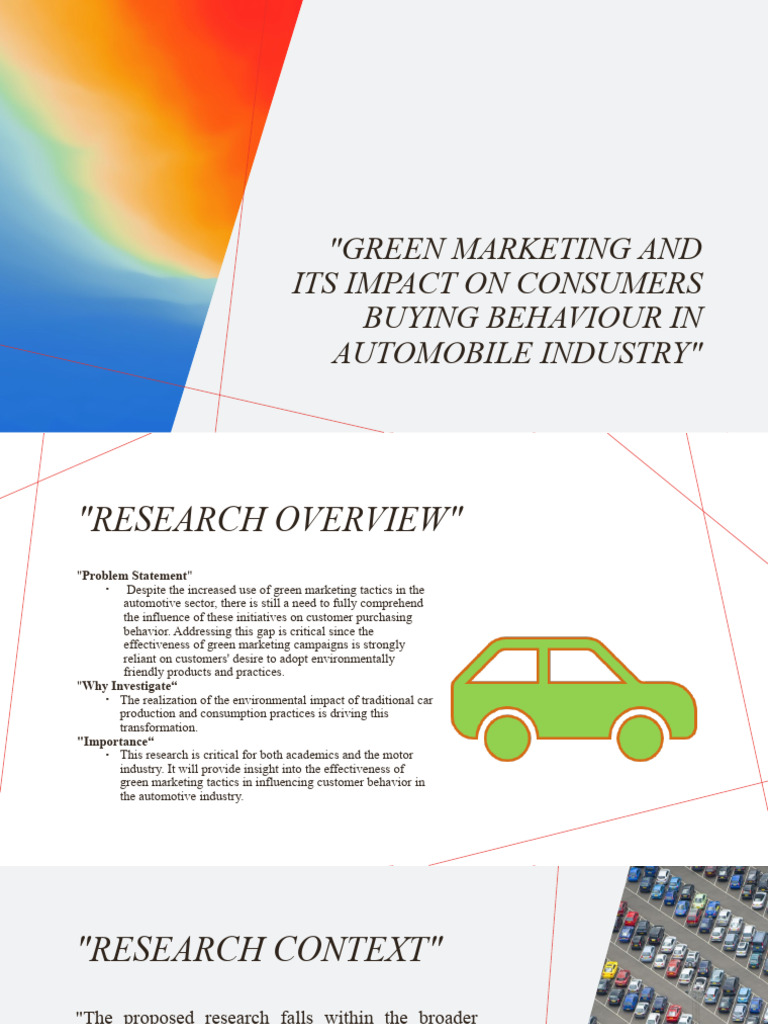Green Marketing and Its Impact On Consumers | PDF | Marketing ...