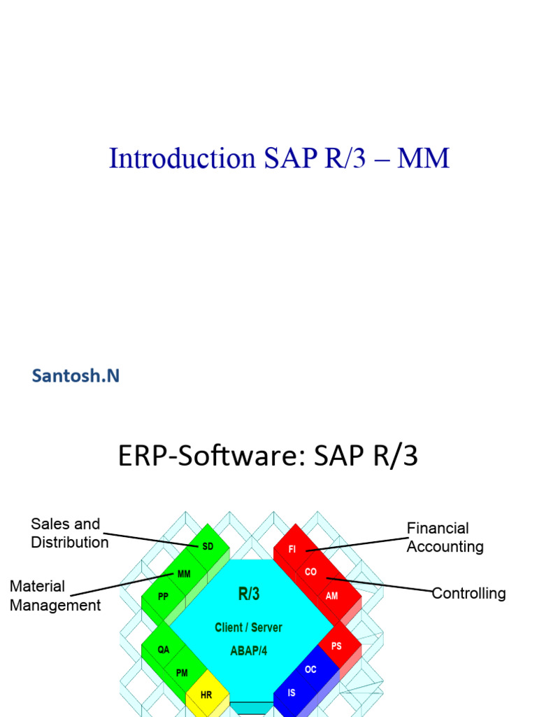 Introduction To SAP R3 (MM) | PDF