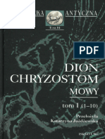 Dion Chryzostom - Mowy (1-10) - T 1 (2016)