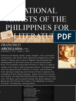 National Phil Artist FOR LITERATURE