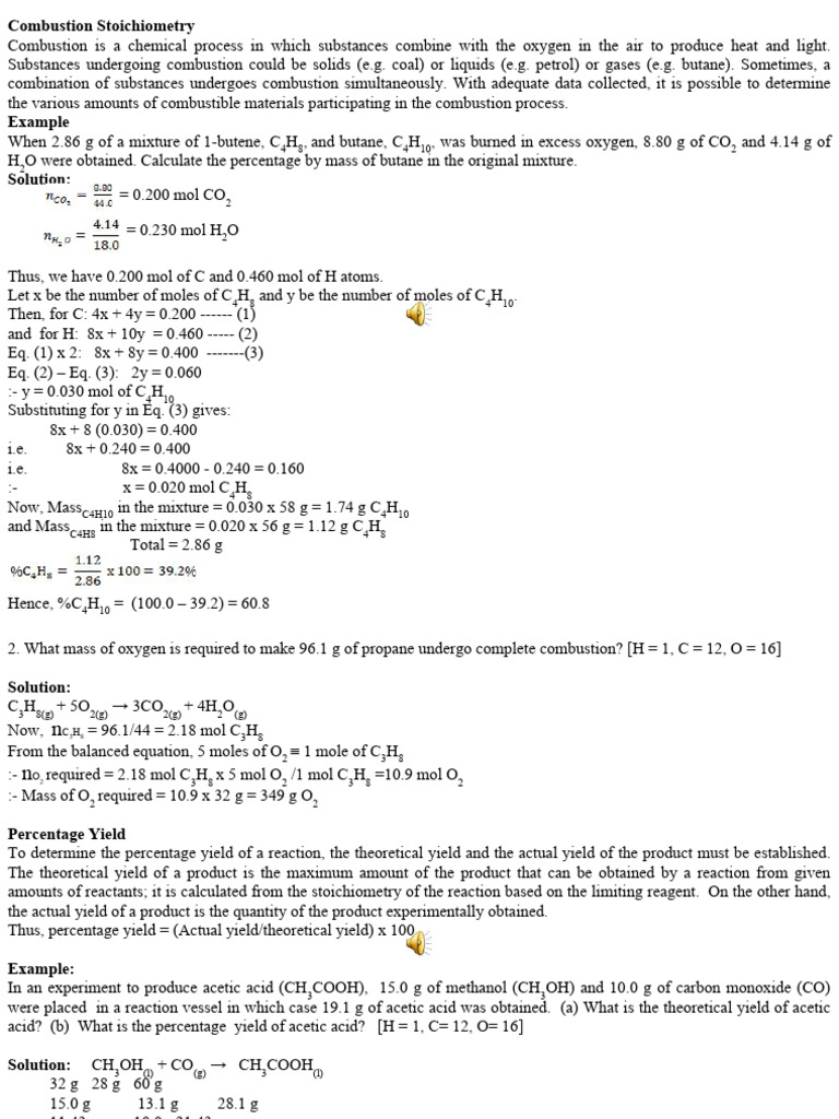 Stoichiometry 4 | PDF