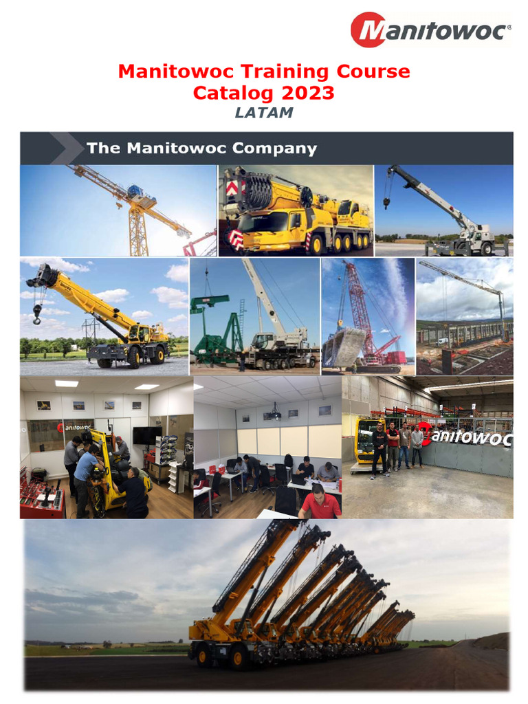 Manitowoc 2023 LATAM Training Catalog | PDF | Crane (Machine) | Simulation